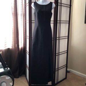 Black Tie Oleg Cassini formal long black dress